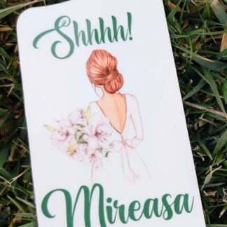Agățătoare ușă mireasă model verde